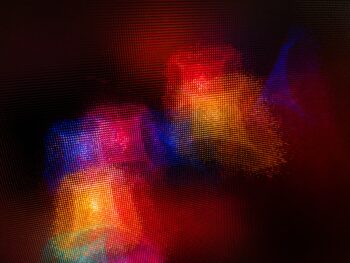 red and purple light digital wallpaper